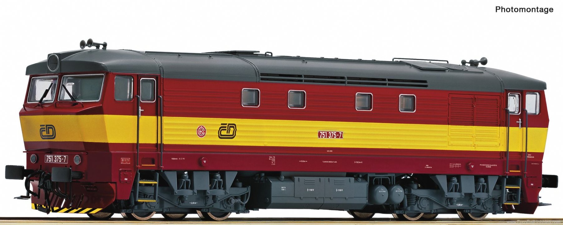 Roco 70923 CSD Diesel locomotive class 751,  DCC w/Sound
