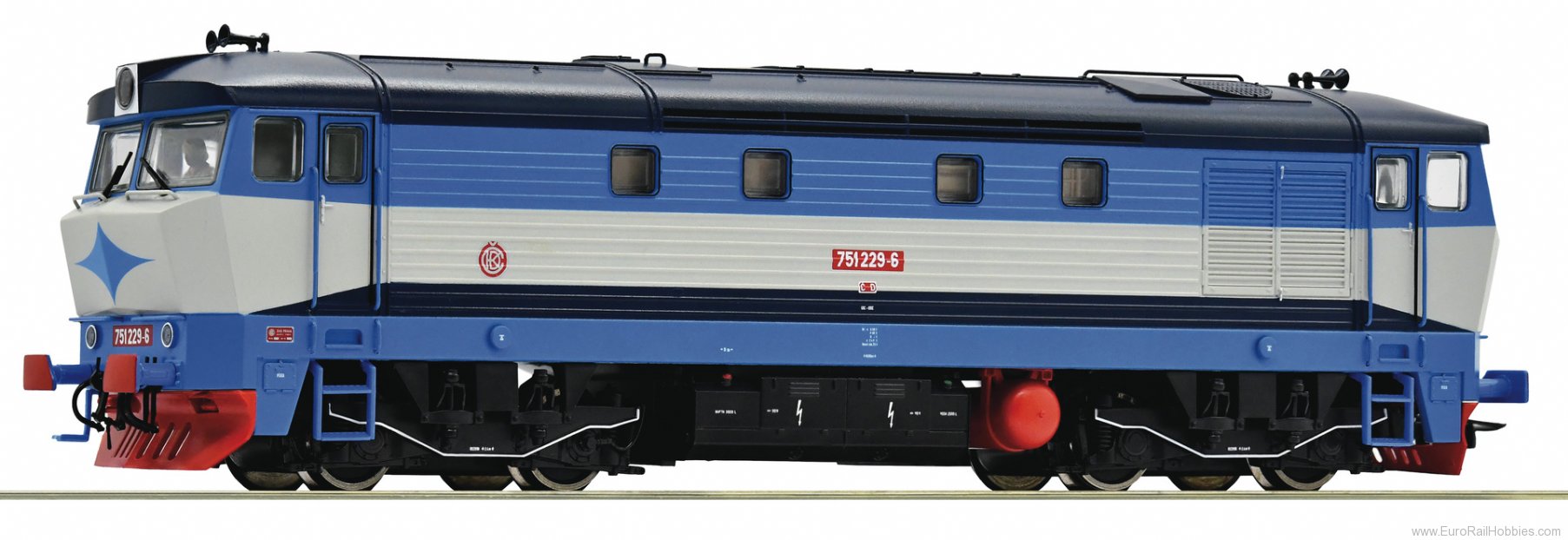 Roco 70925 CD Diesel locomotive 751 229-6,  DCC w/Sound 