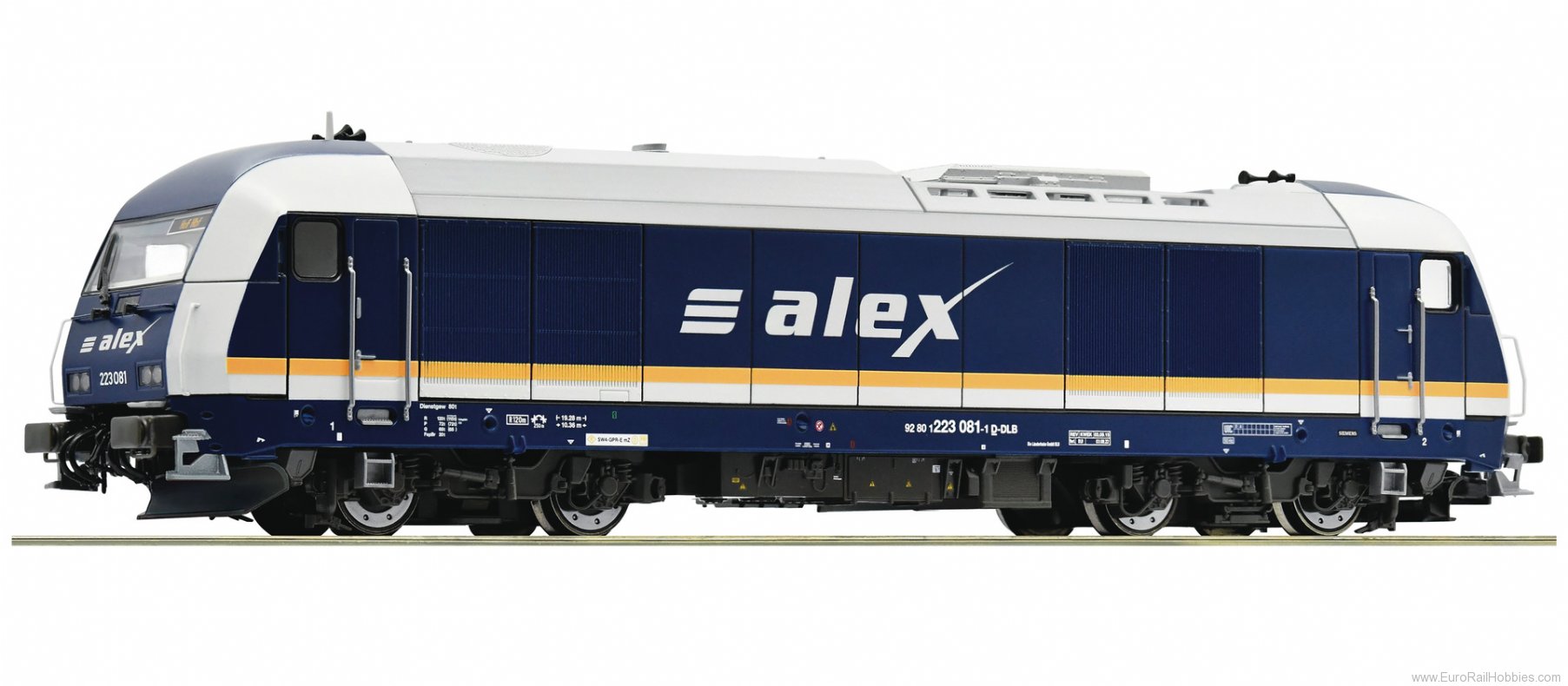 Roco 70943 Diesel locomotive 223 081-1, alex (DC Analog)