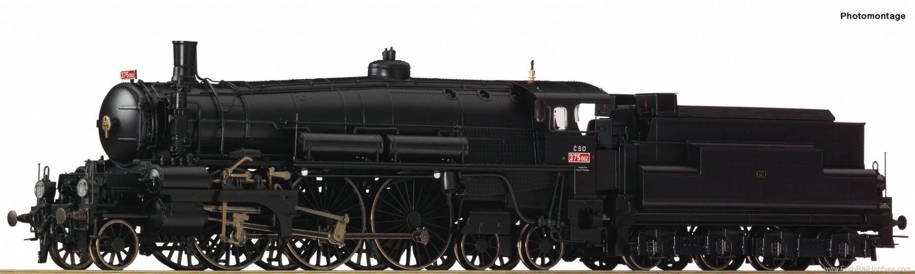 Roco 7100005 Steam locomotive 375 002, CSD (DC Analog)