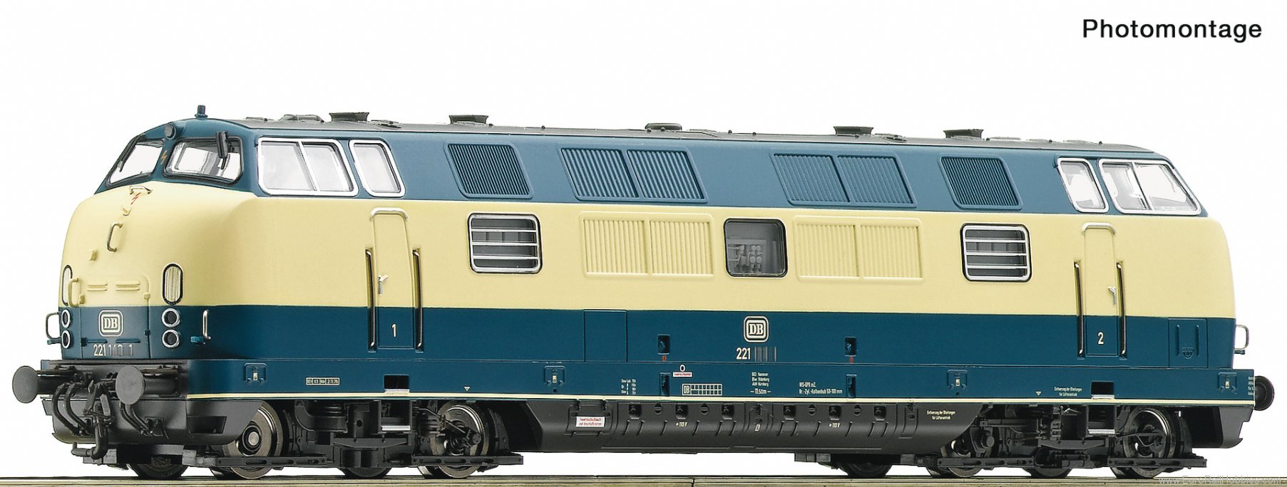Roco 71088 Diesel locomotive class 221, DB (DC Analog)