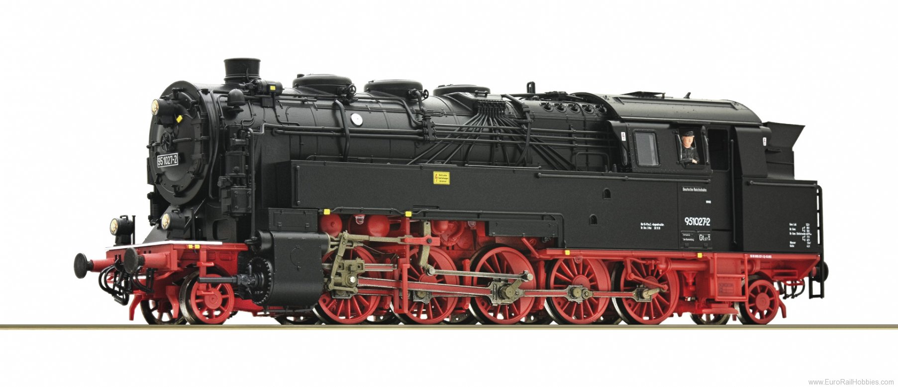 Roco 71098 DR Steam locomotive 95 1027-2,  DCC w/Sound &