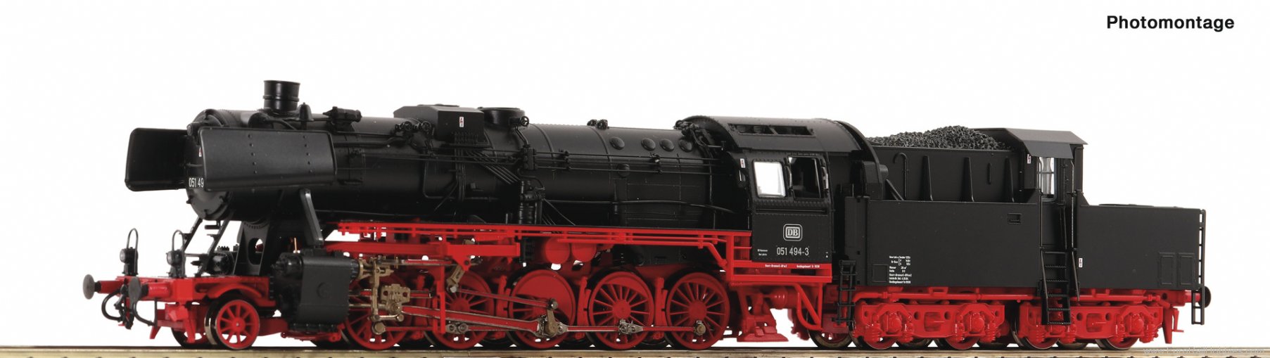 Roco 7120010 Steam locomotive 051 494-3, DB (Marklin AC Di