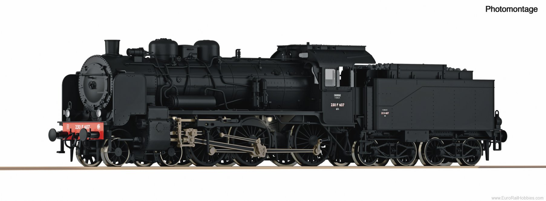 Roco 71385 Steam locomotive 230 F 607, SNCF (DC Analog)