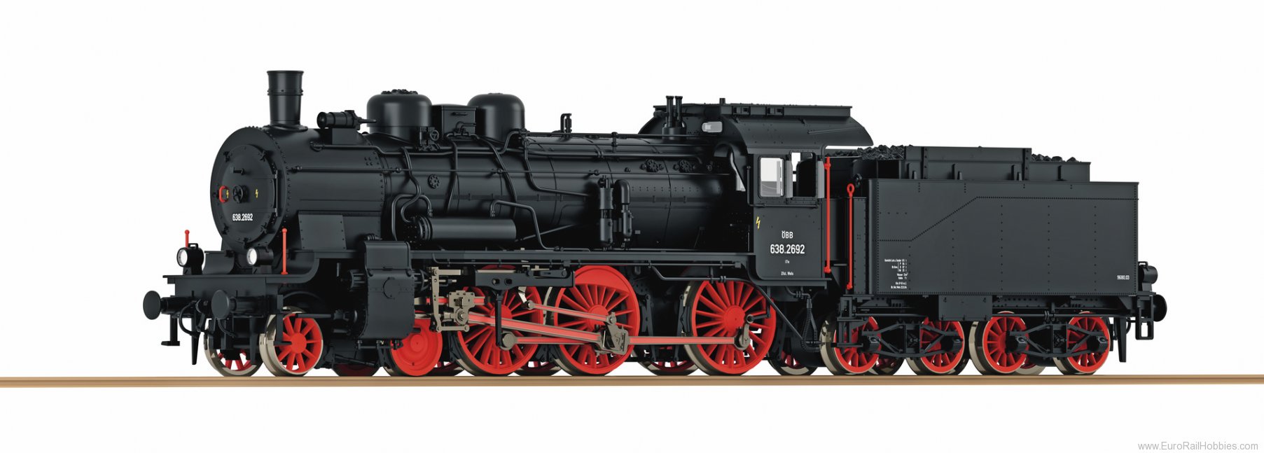 Roco 71393 Steam locomotive 638.2692, ÃBB (DC Analog)