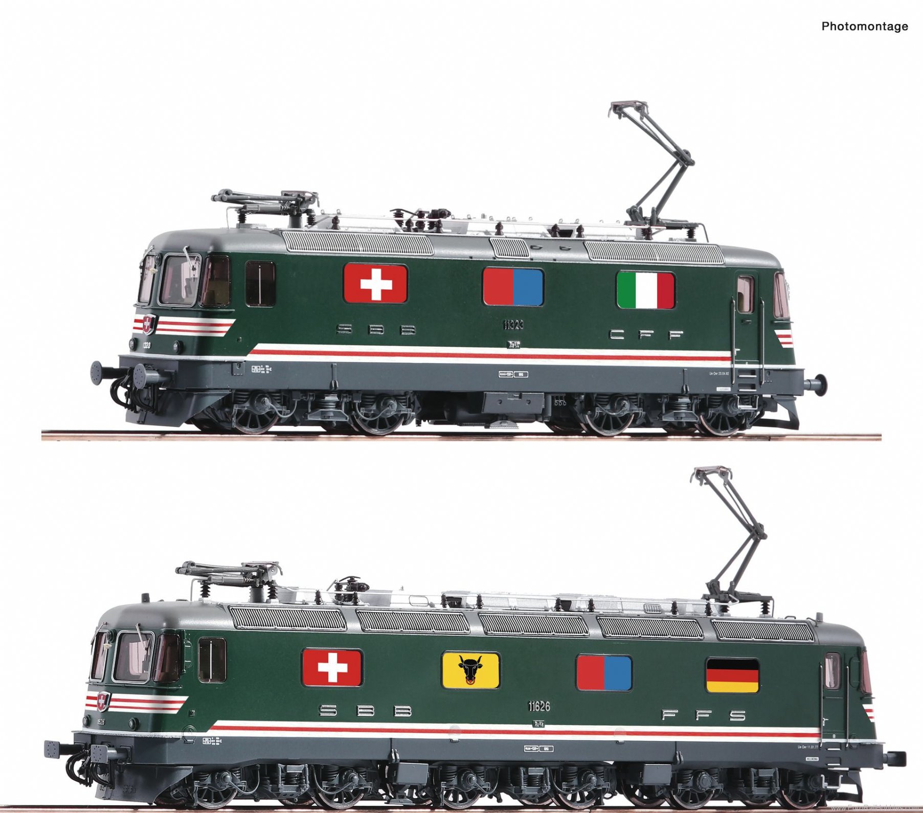 Roco 71414 SBB Electric locomotive double traction Re 10
