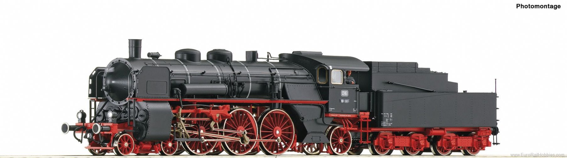 Roco 72248 DB Steam locomotive class 18.4,
