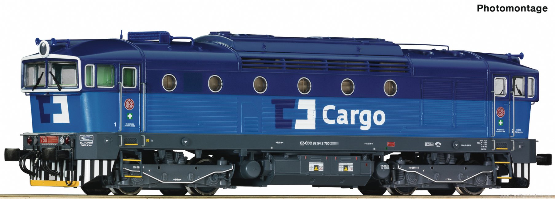 Roco 7300009 Diesel locomotive class 750, CD Cargo (DC Ana