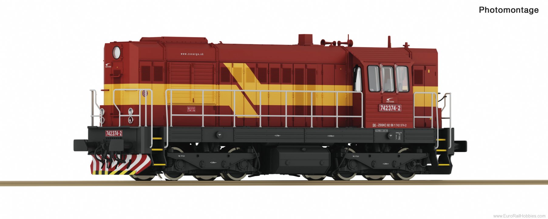Roco 7300017 Diesel locomotive 742 386-6, ZSSK Cargo (DC A