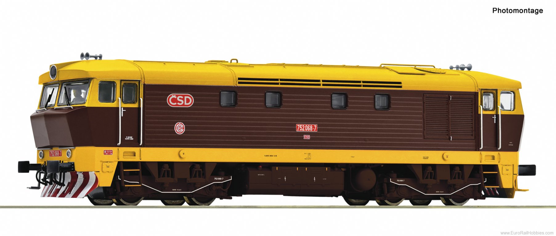 Roco 7300026 Diesel locomotive 752 068-7, CSD/CD (DC Analo