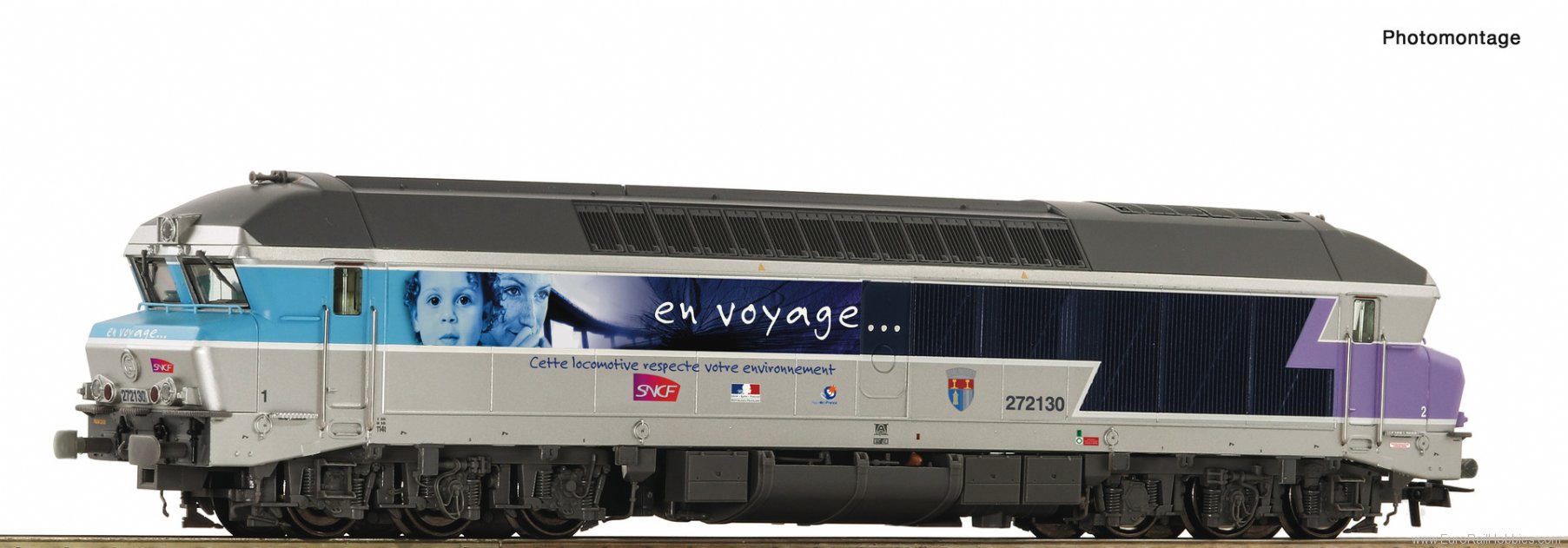 Roco 7300027 Diesel locomotive CC 72130, SNCF (DC Analog)