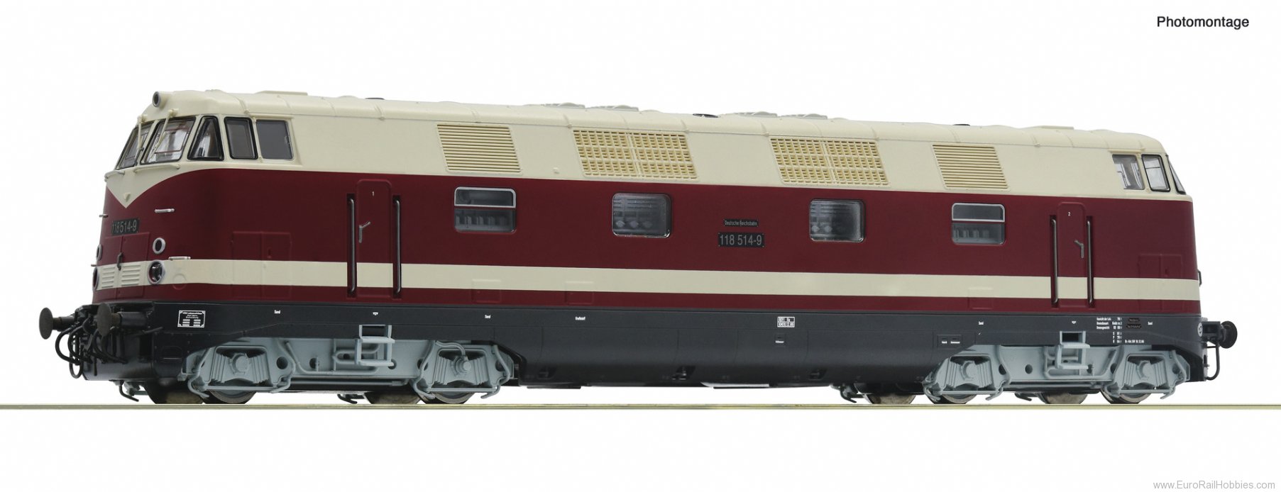 Roco 7300032 Diesel locomotive 118 514-9, DR (DC Analog)