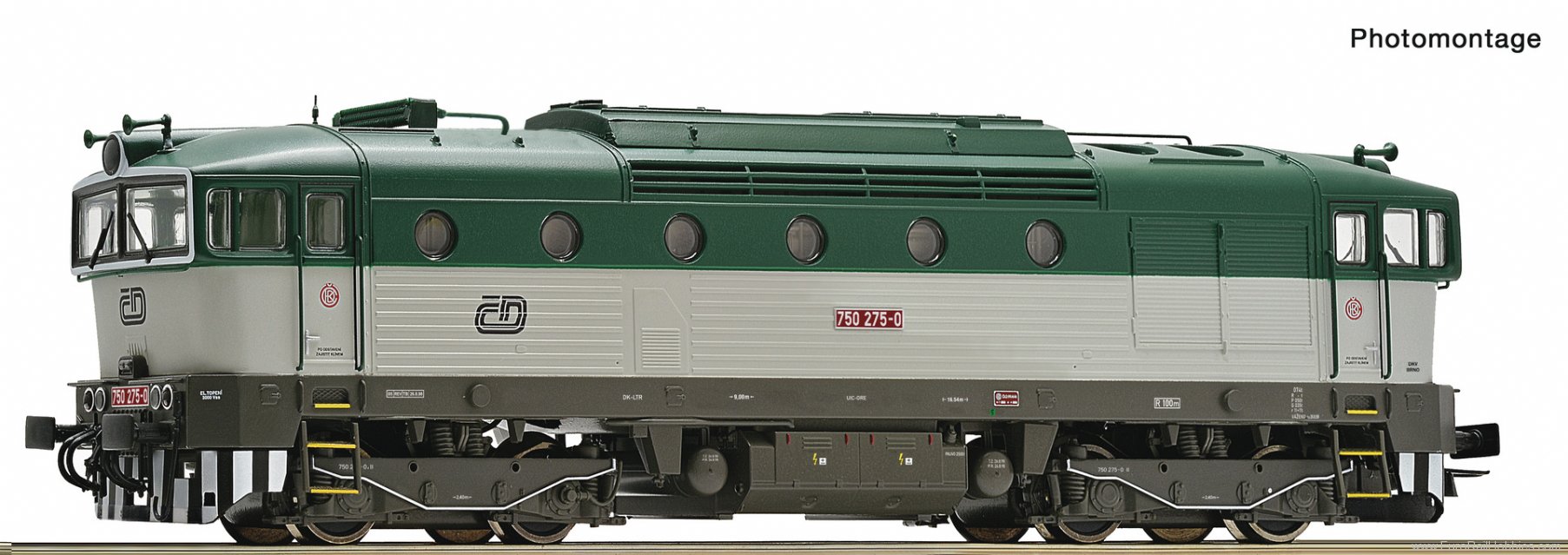Roco 7300034 Diesel locomotive 750 275-0, CD (DC Analog)