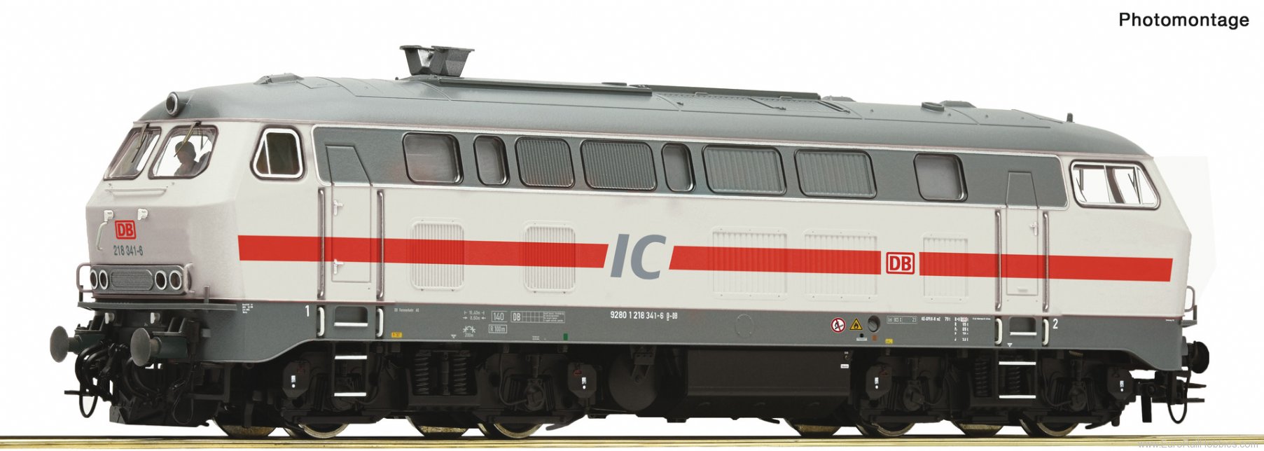 Roco 7300035 Diesel locomotive 218 341-6, DB AG (DC Analog
