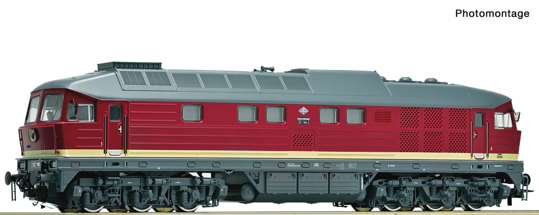 Roco 7300039 Diesel locomotive 132 146-2, DR (DC Analog)