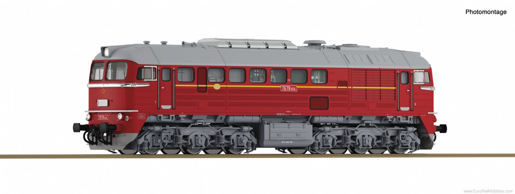 Roco 7300040 Diesel locomotive T 679.1, CSD (DC Analog)