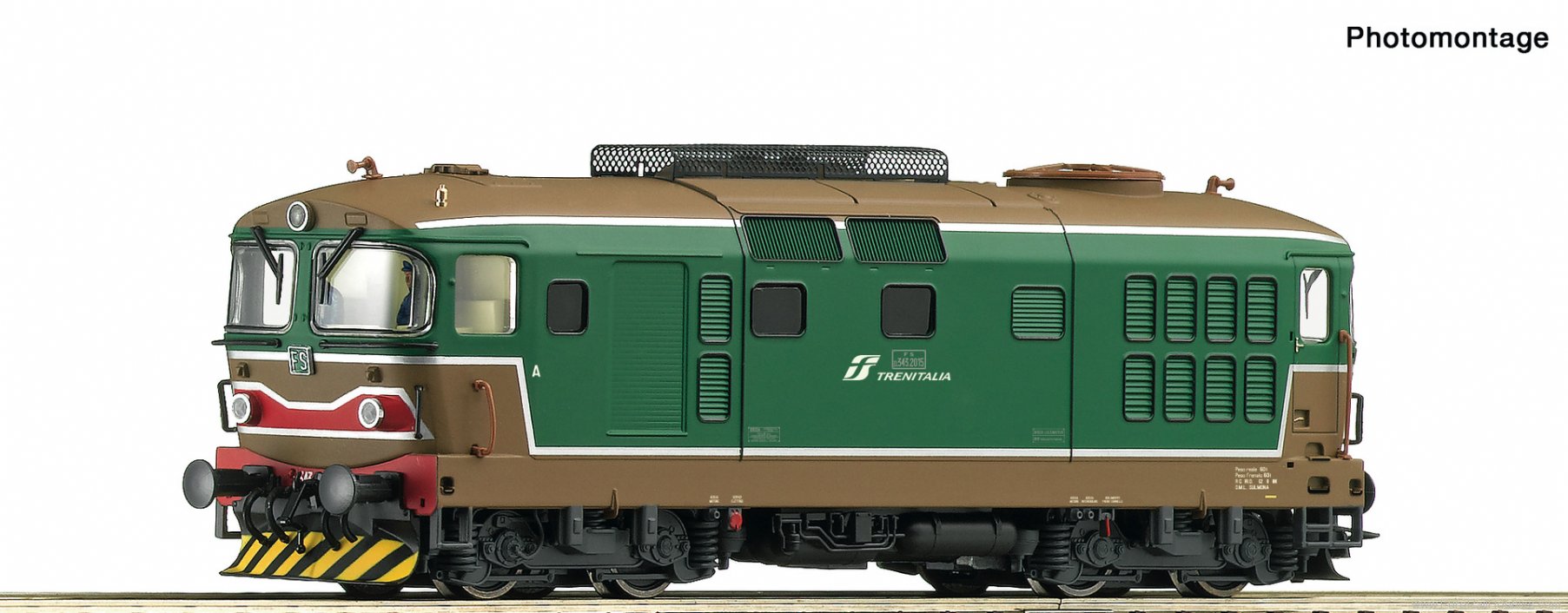 Roco 73003 Diesel locomotive D.343 2015, FS (Digital Sou