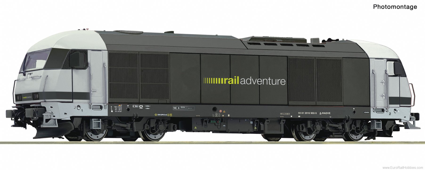 Roco 7310036 Diesel locomotive 2016 902-5, RADVE (DCC Soun
