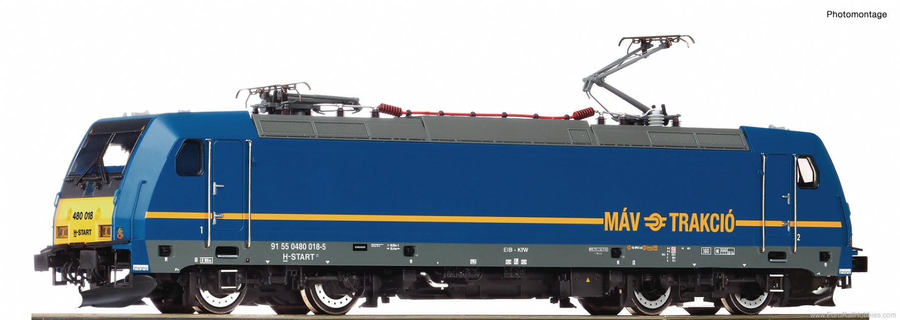 Roco 73338 Electric locomotive 480 018-5, MAV (DC Analog
