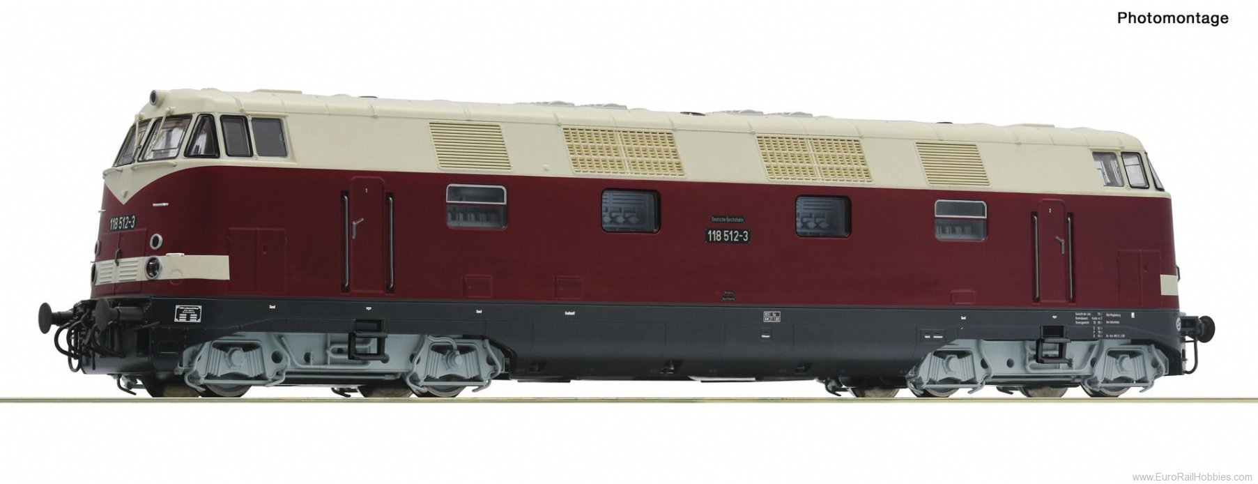 Roco 73897 DR Diesel locomotive 118 512-3, DCC w/Sound