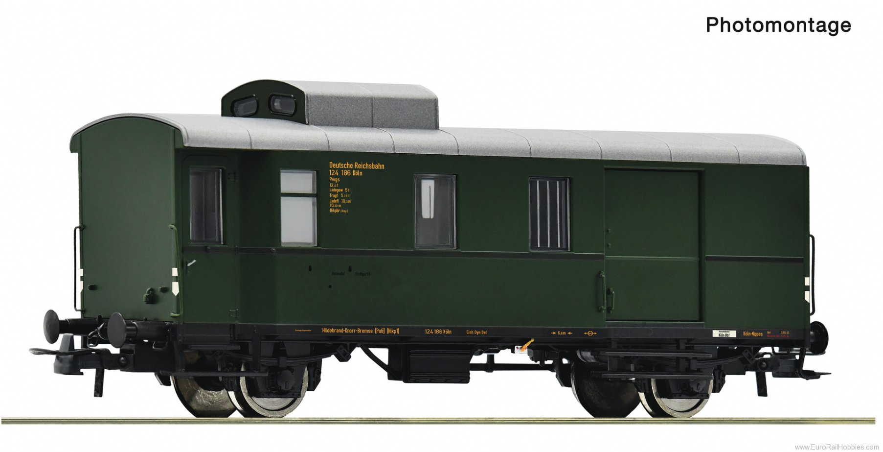 Roco 74223 DRB Freight train luggage van 