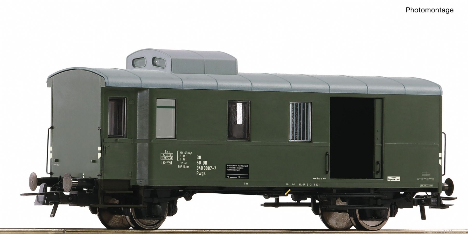 Roco 74225 Goods train baggage wagon, DR