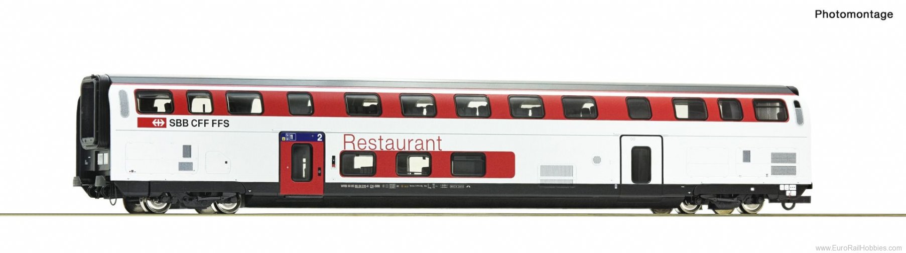 Roco 74717 Double deck restaurant coach, SBB