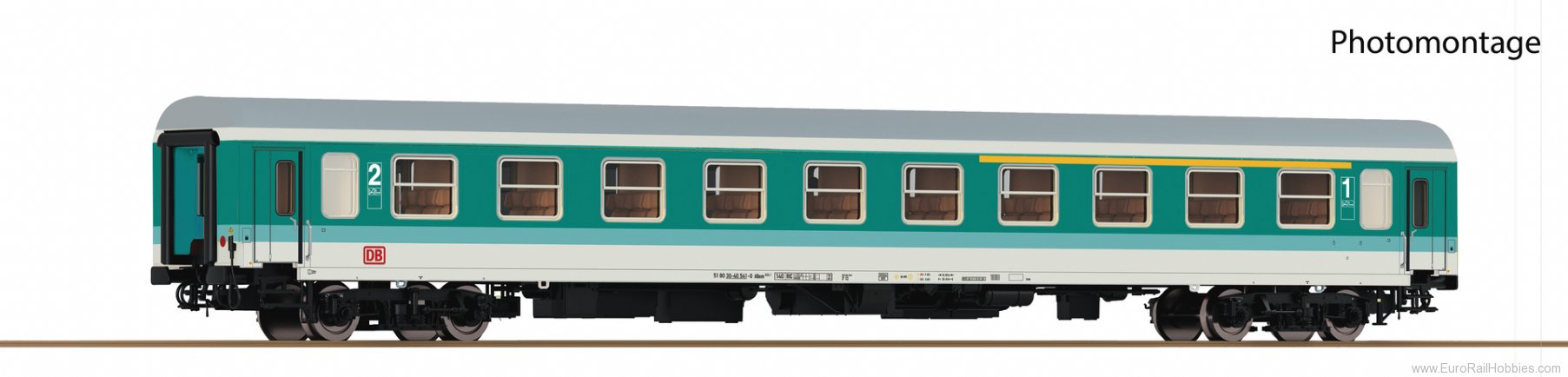 Roco 74808 Roco DB AG 1st/2nd class Passenger Coach