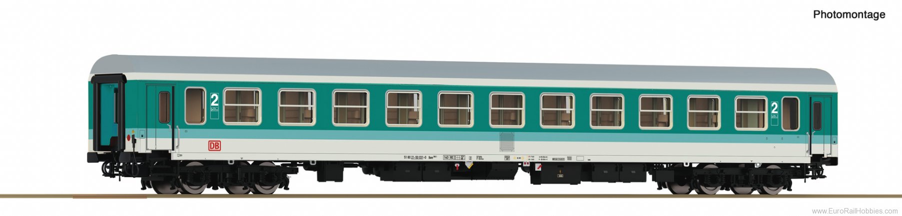 Roco 74809 Roco DB AG 2nd class Passenger Coach