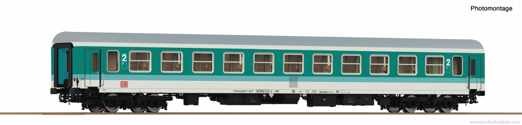 Roco 74810 Roco DB AG 2nd class Passenger Coach