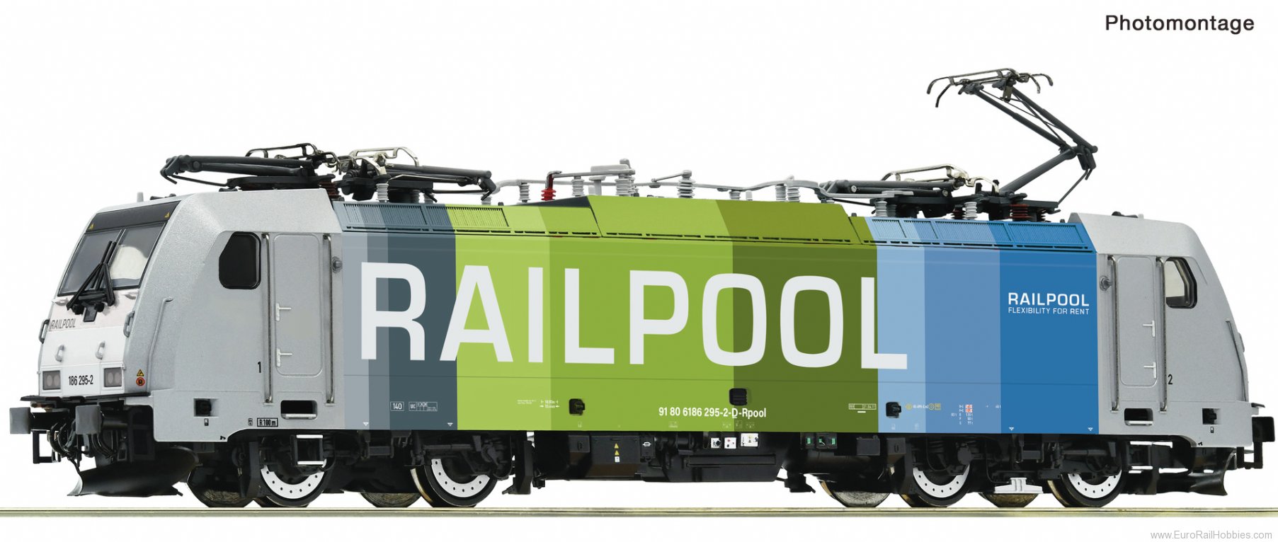 Roco 7500011 Electric locomotive 186 295-2, Railpool (DC A