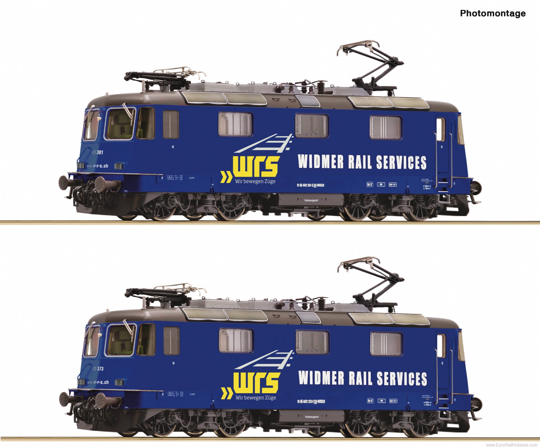 Roco 7500045 2-piece set: Electric locomotives 421 373-2 a