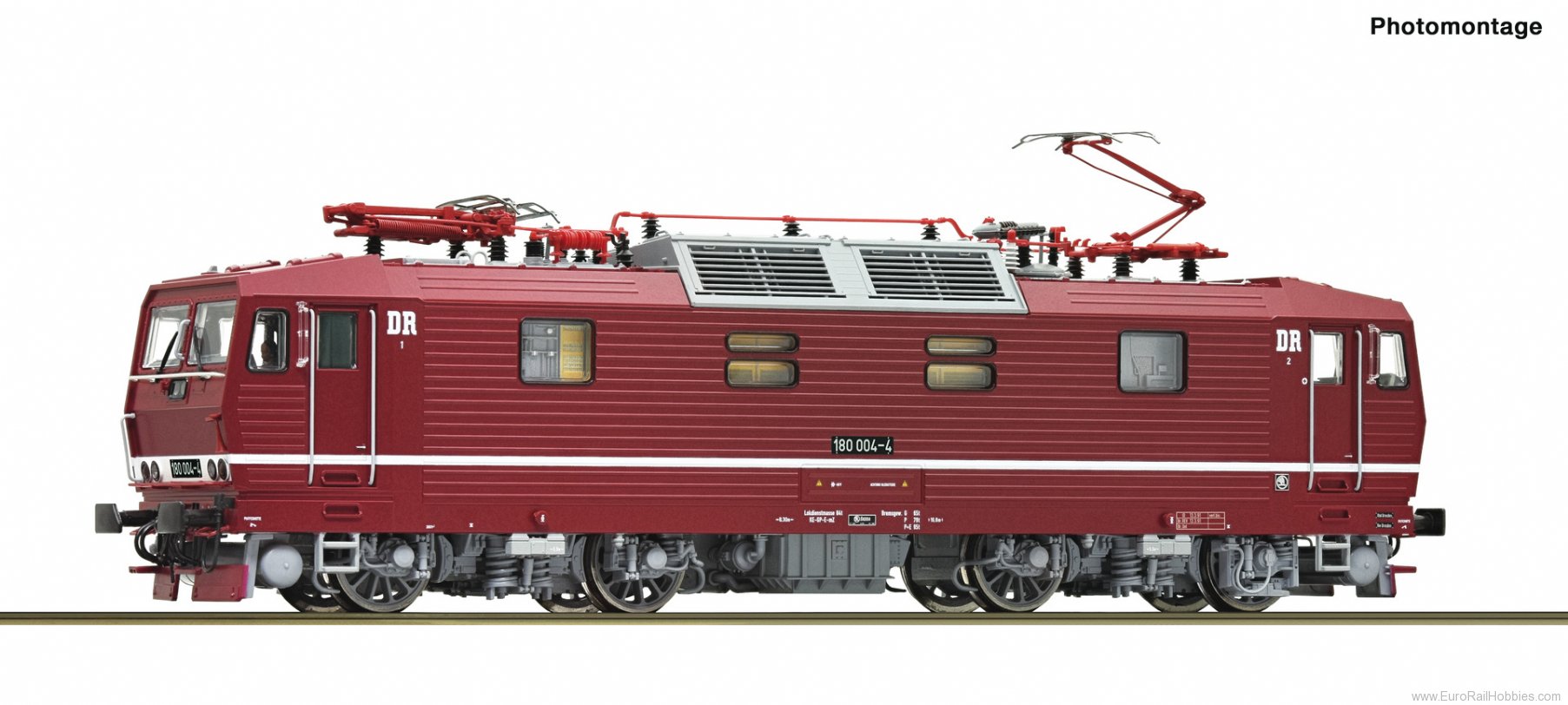 Roco 7500052 Electric locomotive 180 004-4, DR (DC Analog)