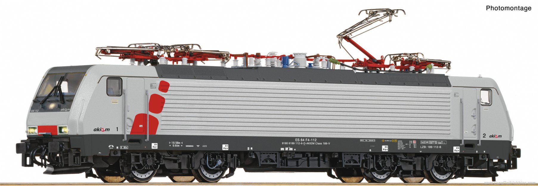 Roco 7500057 Electric locomotive 189 112-6, Akiem (DC Anal