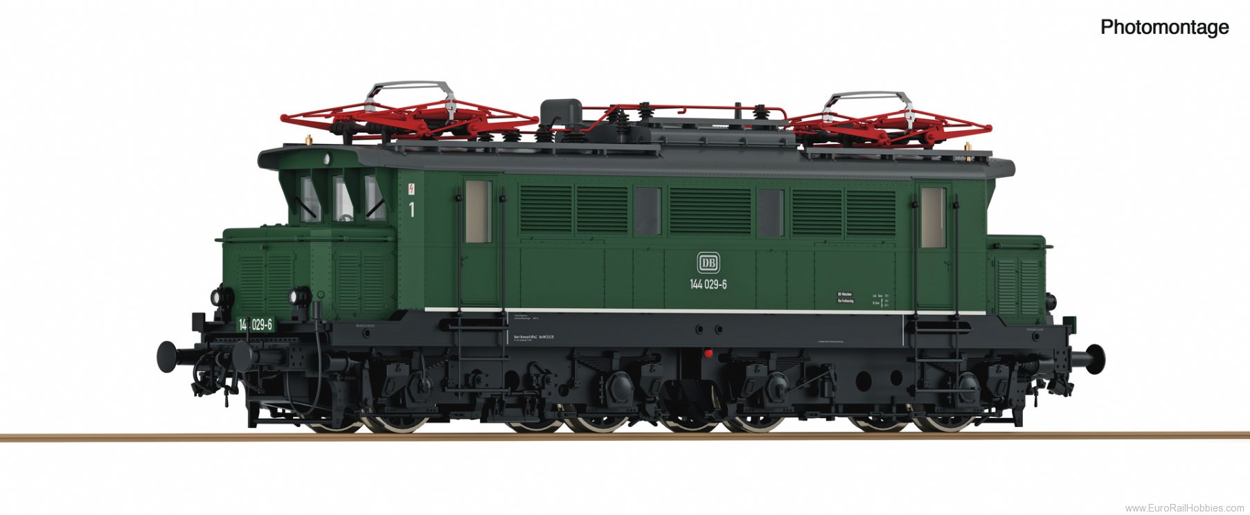Roco 7500078 Electric locomotive 144 029-6, DB (DC Analog)