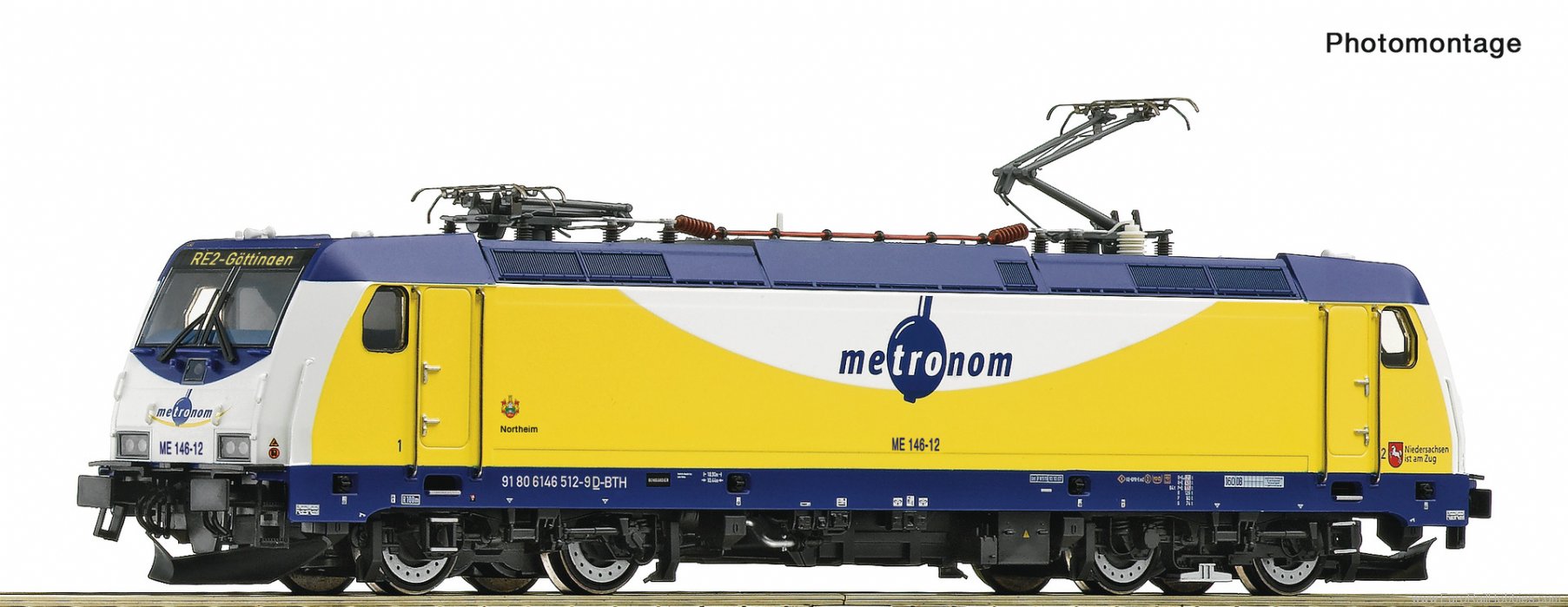 Roco 7510037 Electric locomotive ME 146-12, metronom (DCC 