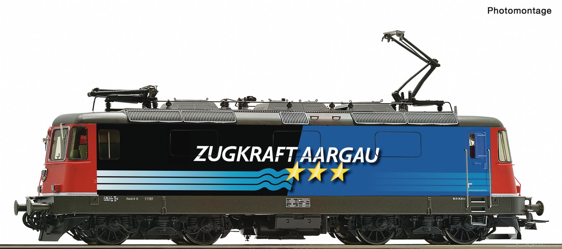 Roco 7510123 SBB Re 4/4 Electric Locomotive 'Aargau' DCC w