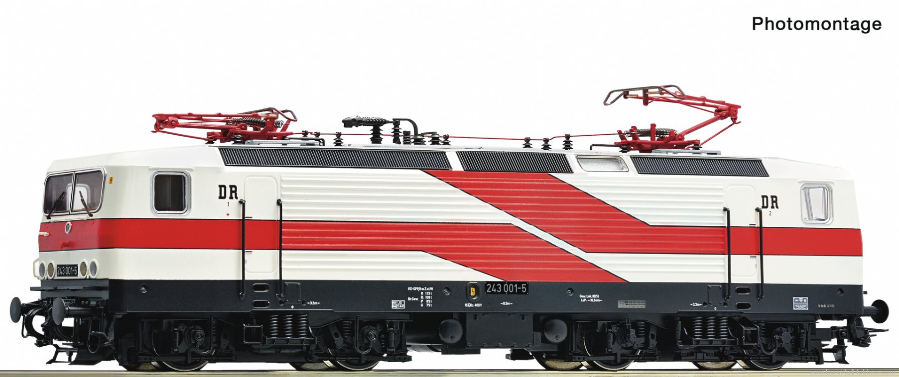 Roco 7520025 Electric locomotive 243 001-5 White Lady, DR 