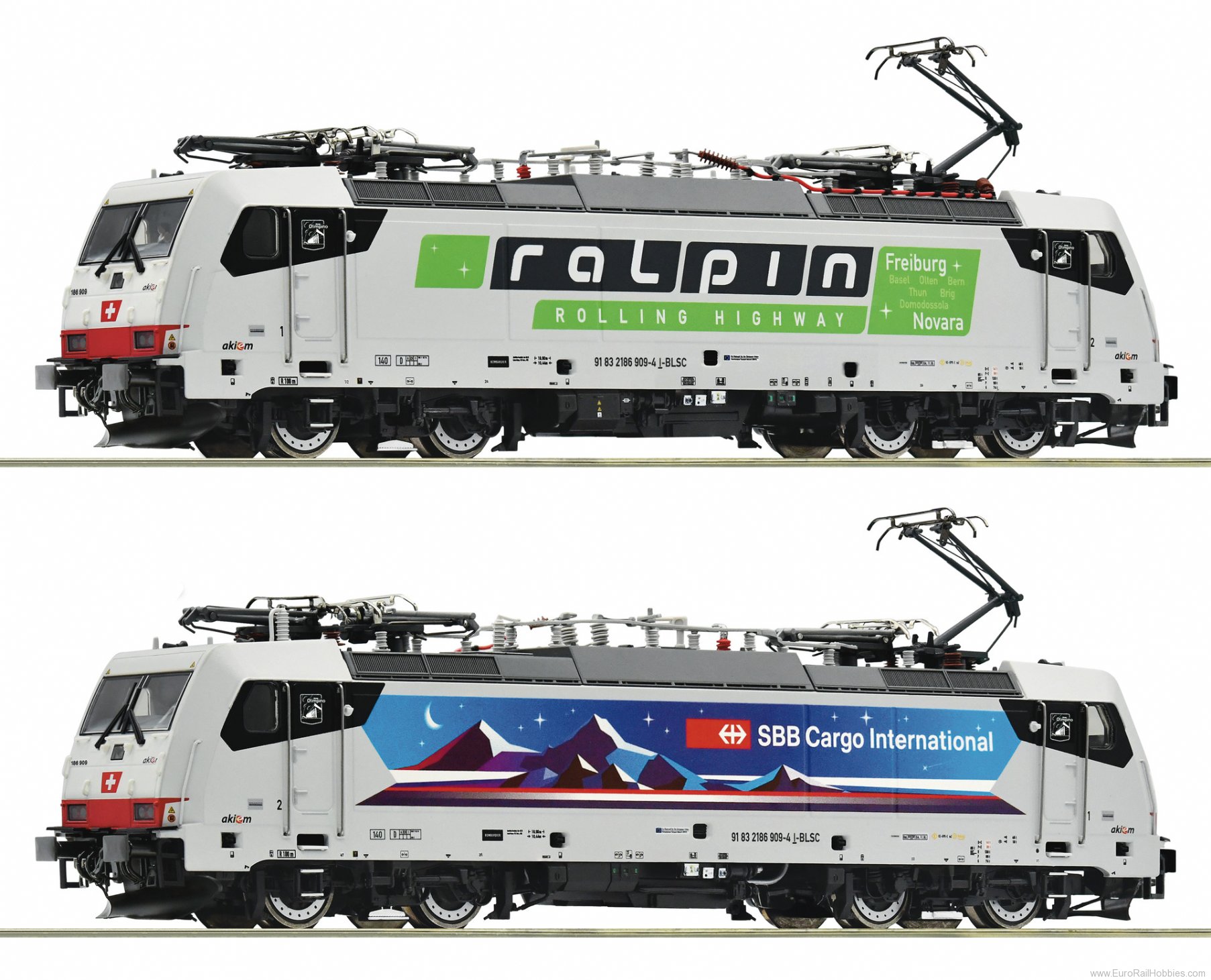 Roco 7520035 Electric locomotive 186 909-4 Nightpiercer, S