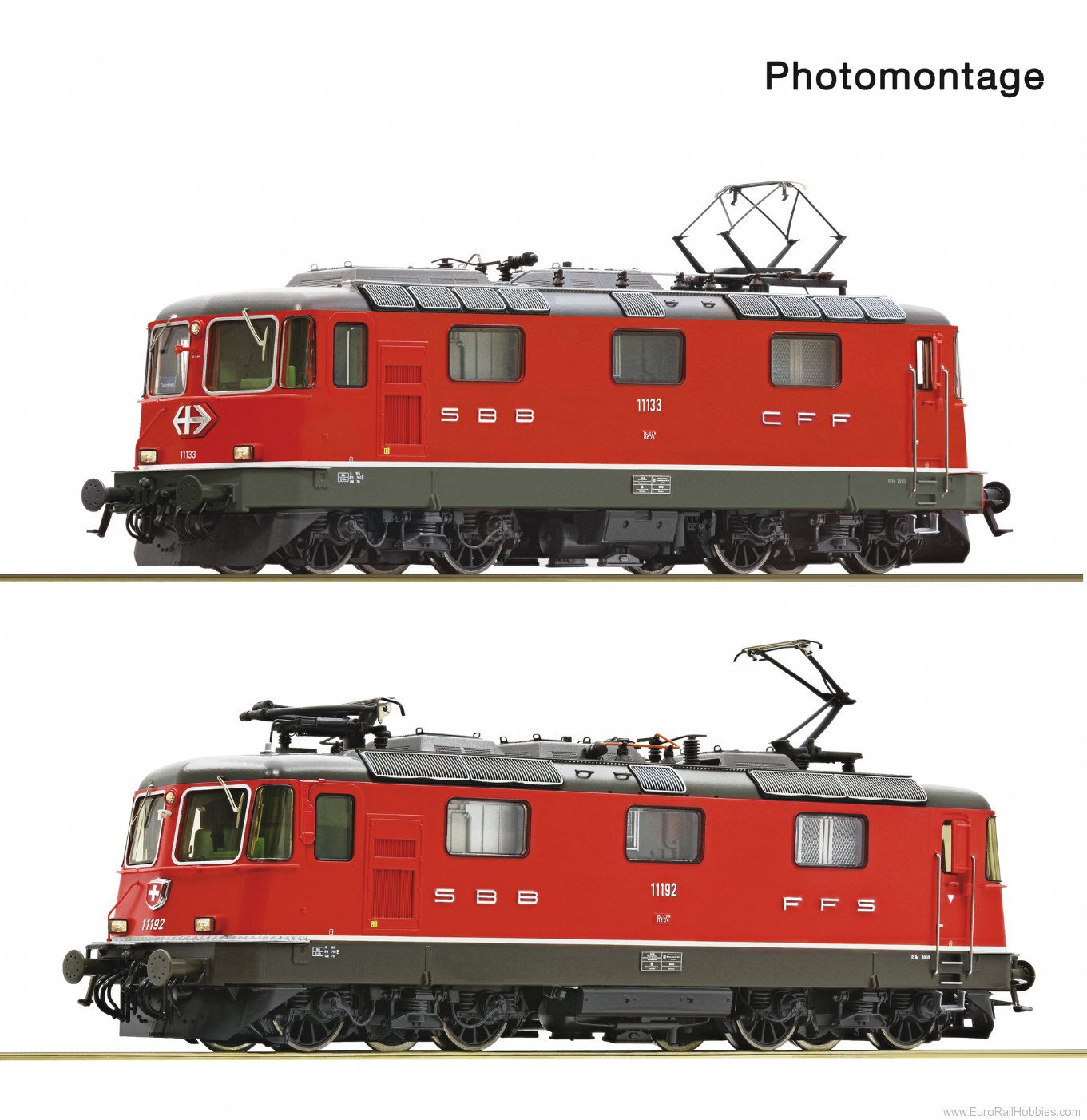 Roco 7520127 Roco SBB 2 piece set: Electric locomotive Re 