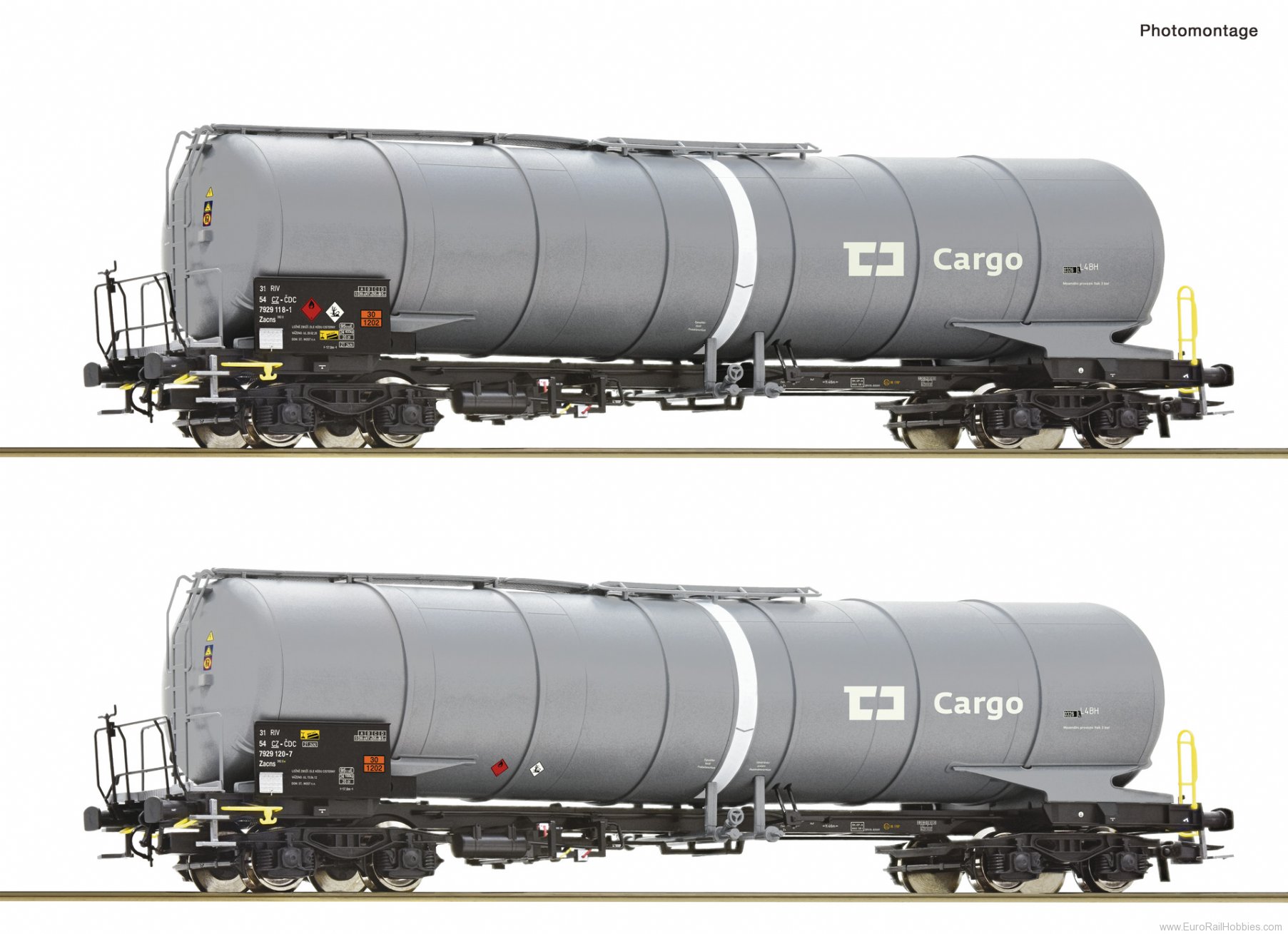 Roco 76003 2-piece set: Tank wagons, CD