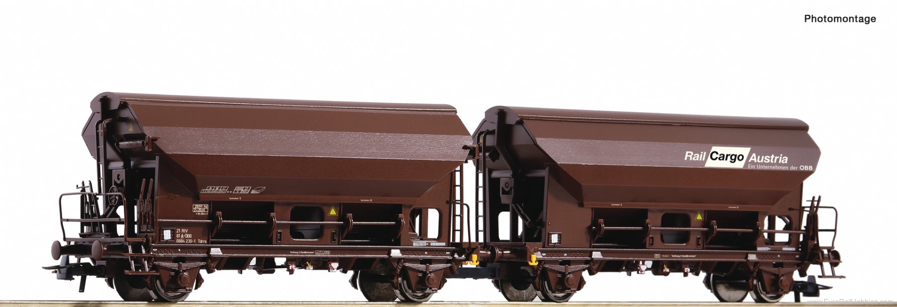 Roco 76022 Swivel roof wagon double unit, ÃBB