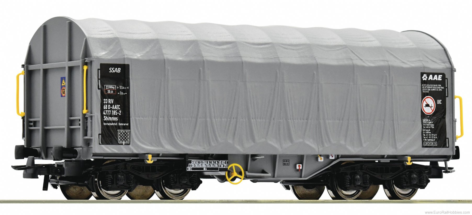 Roco 76442 AAE Slide Tarpaulin Wagon