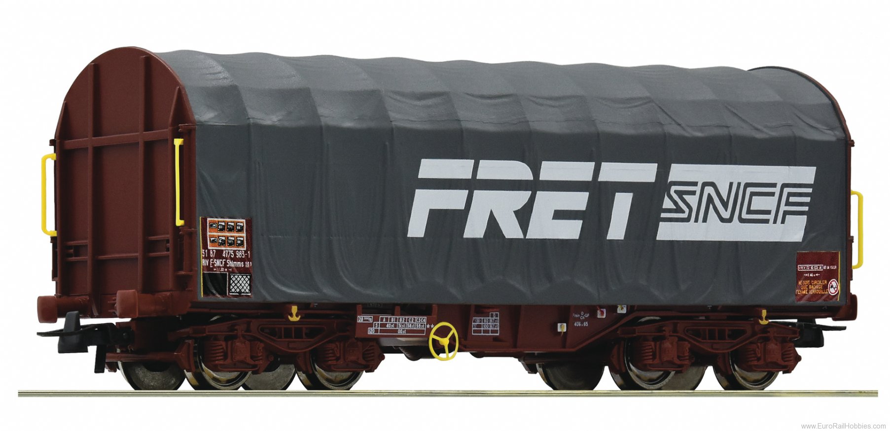 Roco 76443 Sliding tarpaulin wagon, FRET, SNCF 