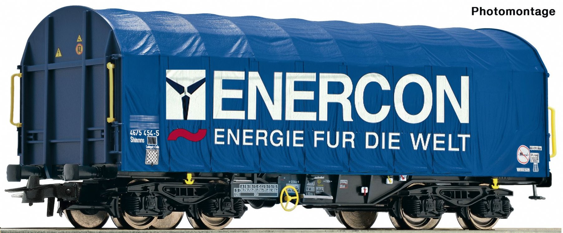 Roco 76448 Slide tarpaulin wagon, Enercon