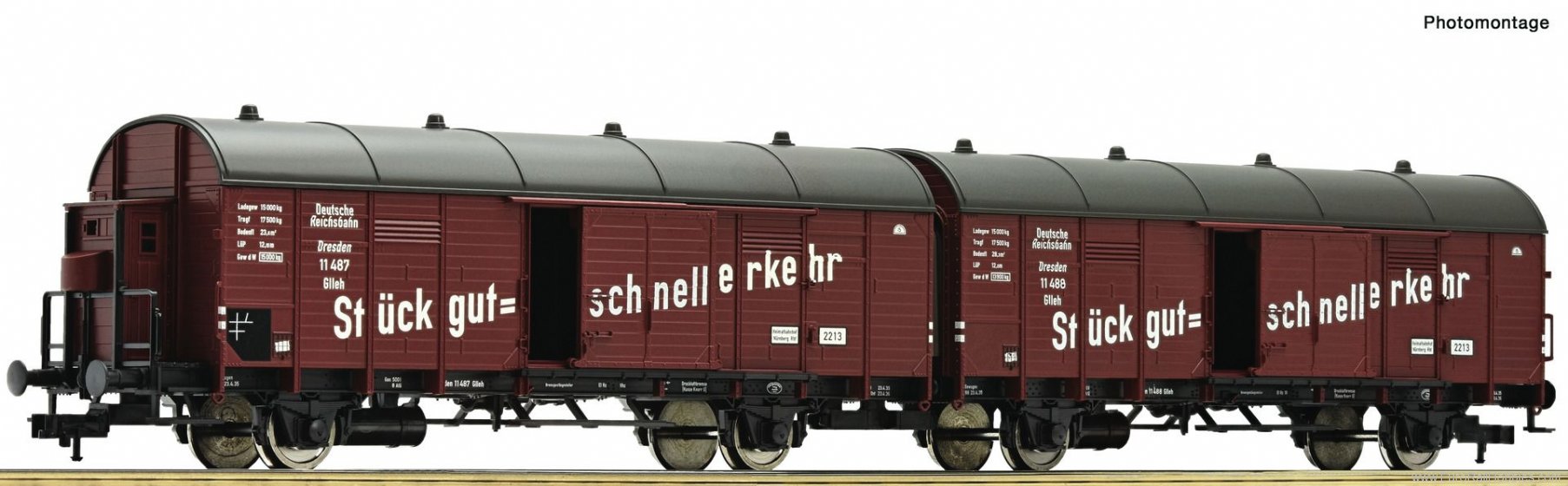 Roco 76557 Leig wagon unit, DRG