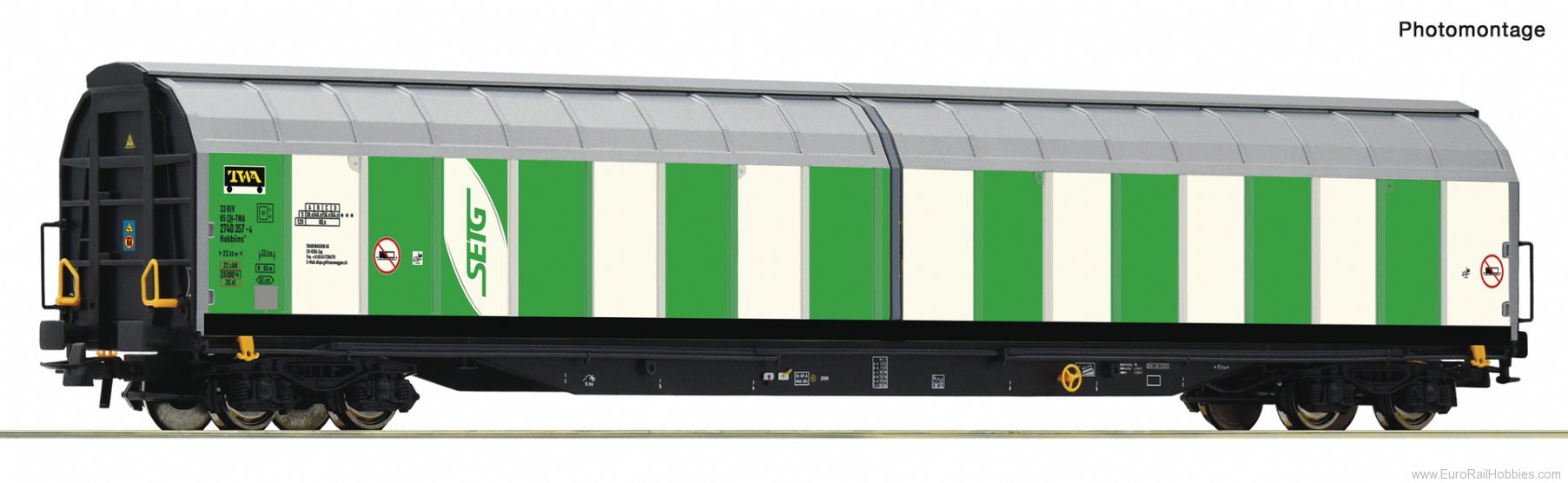 Roco 77131 Sliding-wall wagon, SETG