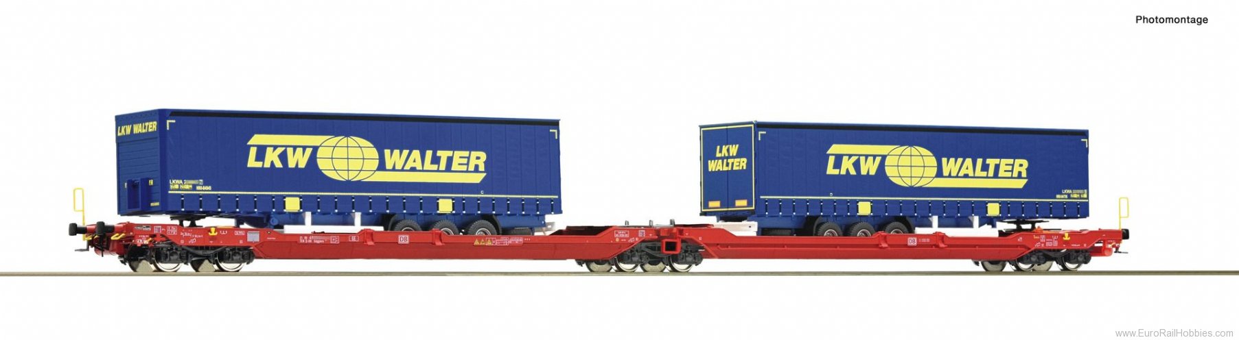 Roco 77385 Articulated double pocket wagon T3000e, DB AG