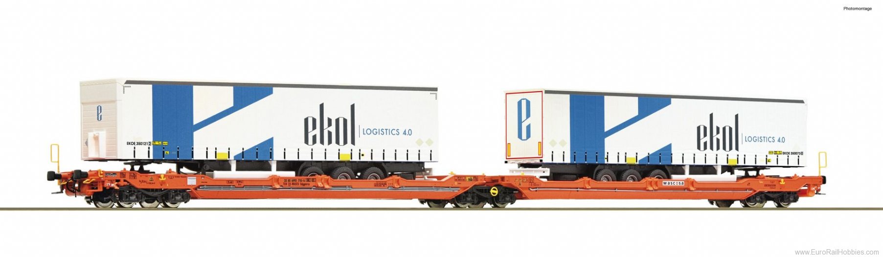 Roco 77392 Articulated double pocket wagon T3000e, Wasco