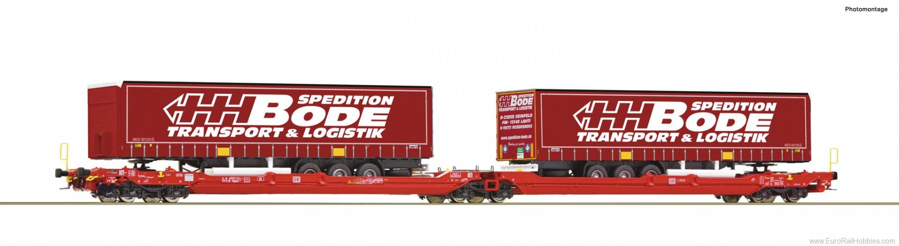 Roco 77401 Articulated double pocket wagon T3000e, DB AG